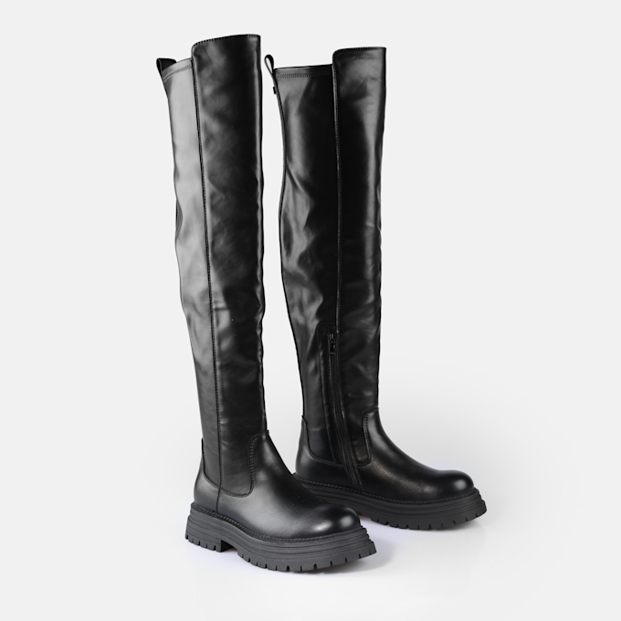 Buffalo Lennox Overknee schwarz 91259 3