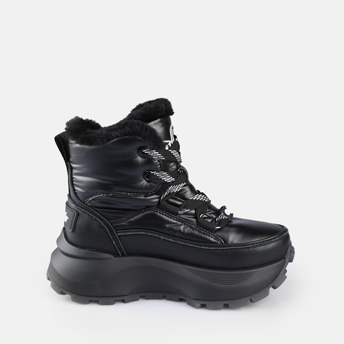Buffalo Manhatten WNTR Lace Up Puffed schwarz 91279 4