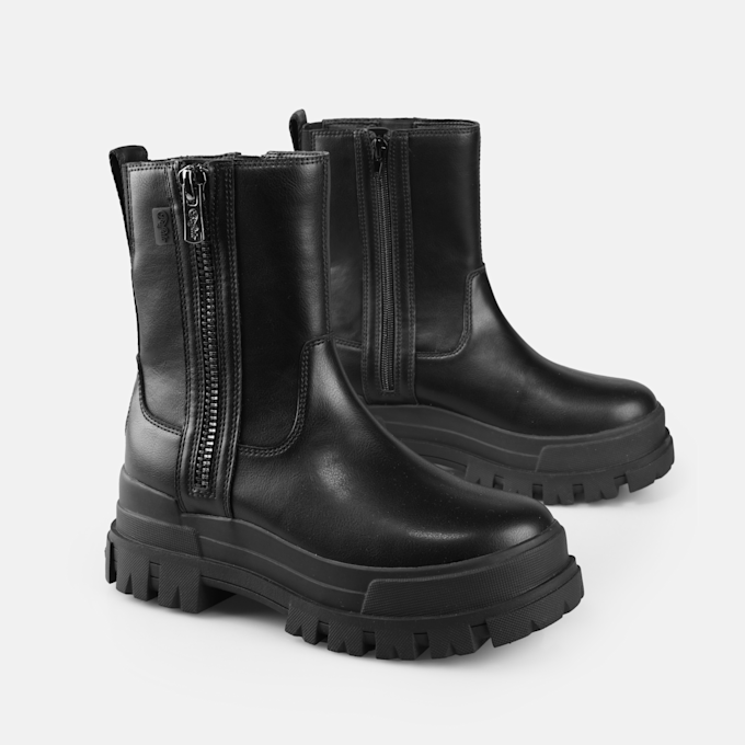 Buffalo Aspha Bootie Zip BS negro 65513 3