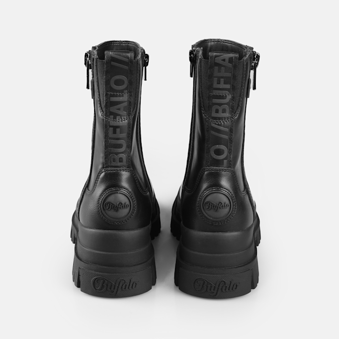 Buffalo Aspha Bootie Zip BS negro 65513 5