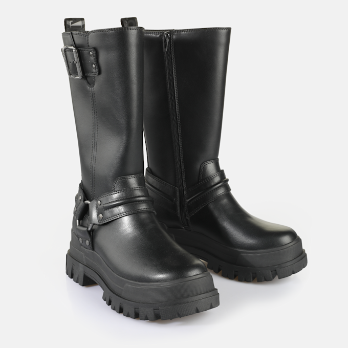 Buffalo Aspha Biker Boot BS schwarz 65509 3