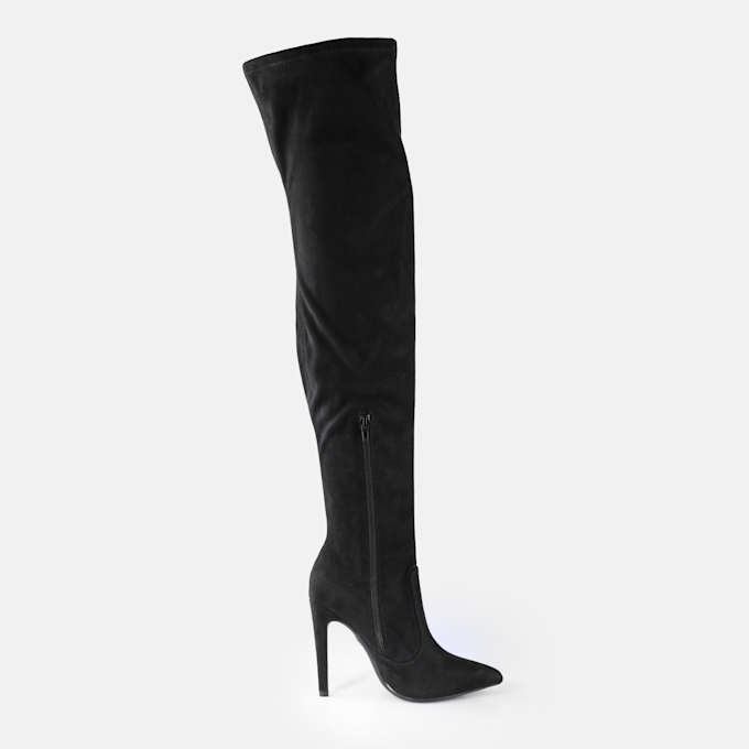Buffalo Sienna Overknee nero 91290 6
