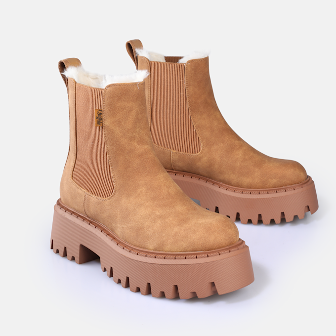 Buffalo Aspen Lace Up Warm braun 91244 3