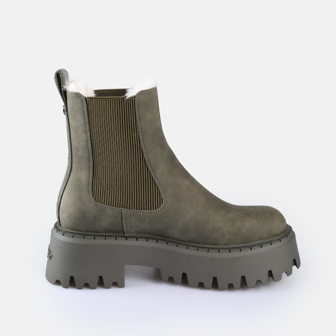 Buffalo Aspen Lace Up Warm grün 91241 4