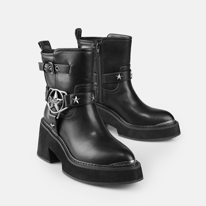 Buffalo Bull Star Biker LO schwarz 91710 3