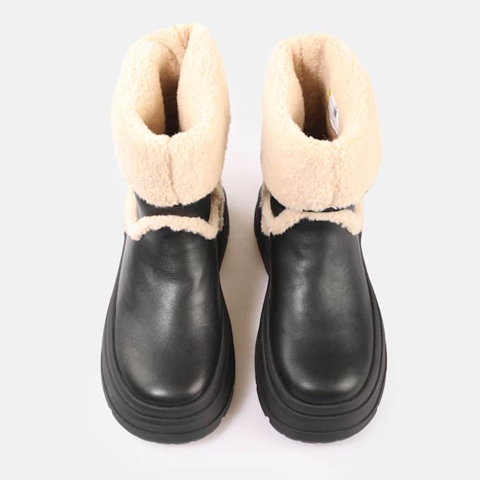 Buffalo Olympia Fold Boot Warm schwarz 91220 2