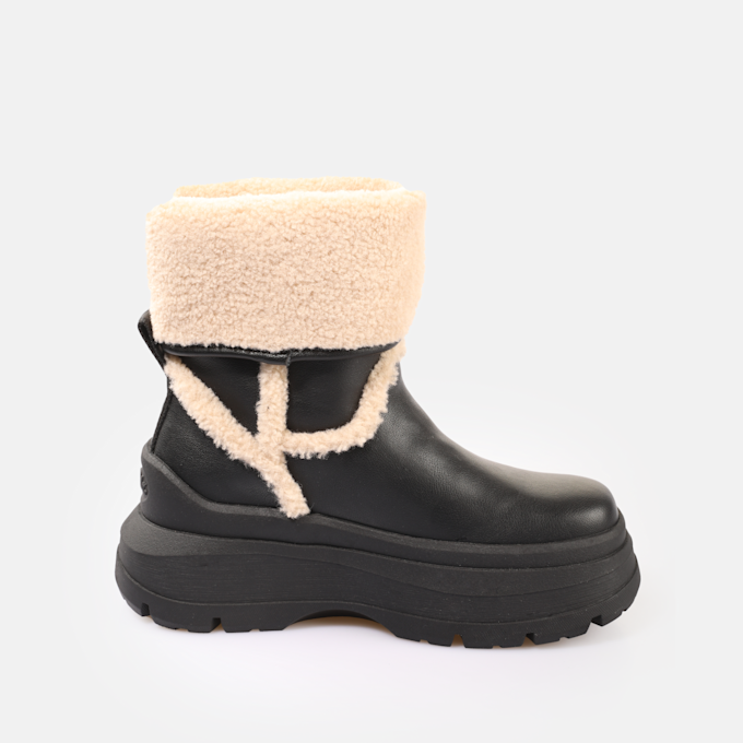 Buffalo Olympia Fold Boot Warm negro 91220 4