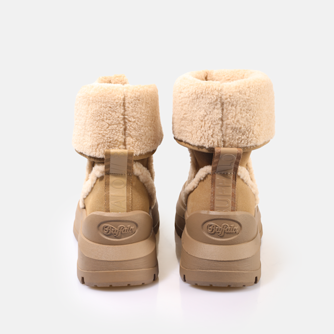 Buffalo Olympia Fold Boot Warm beige 91223 5
