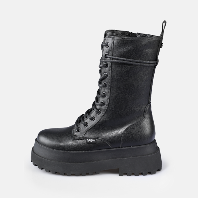 Buffalo Pluto Lace Up MID schwarz 91239 1