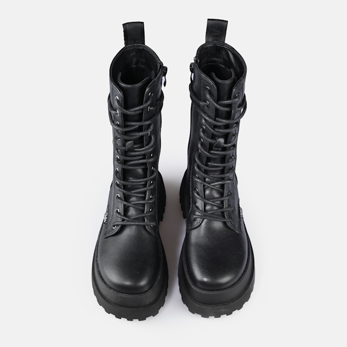 Buffalo Pluto Lace Up MID schwarz 91239 2