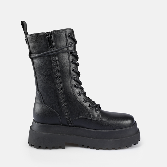 Buffalo Pluto Lace Up MID schwarz 91239 4