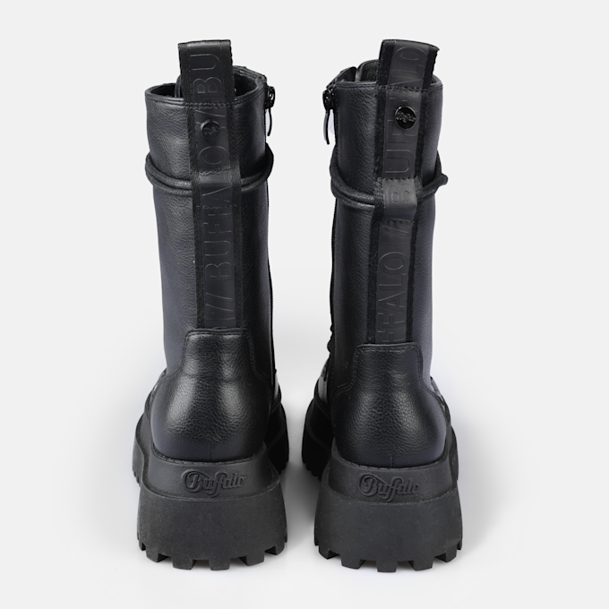 Buffalo Pluto Lace Up MID schwarz 91239 5