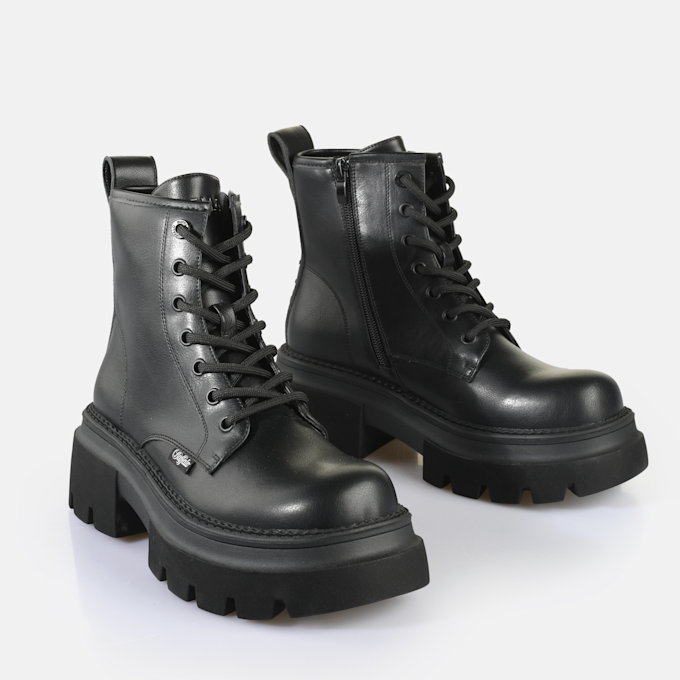 Buffalo Mave Lace Up schwarz 91233 3