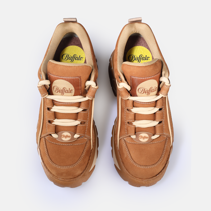 Buffalo Classic Low Leather brun 91392 2