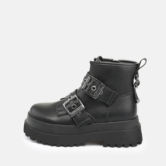 Buffalo Pluto Zip Buckle schwarz 94051 1