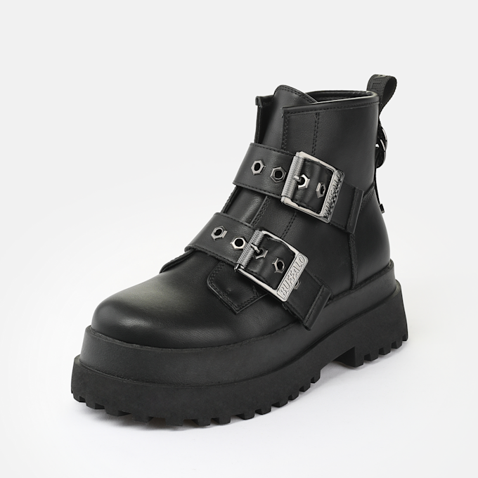 Buffalo Pluto Zip Buckle nero 94051 2