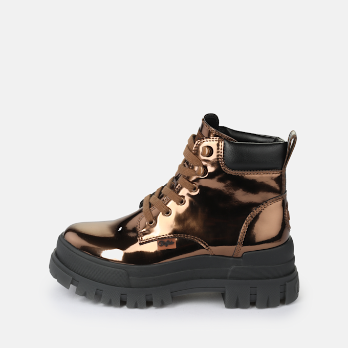 Buffalo Aspha Lace Up MID gold 93594 1