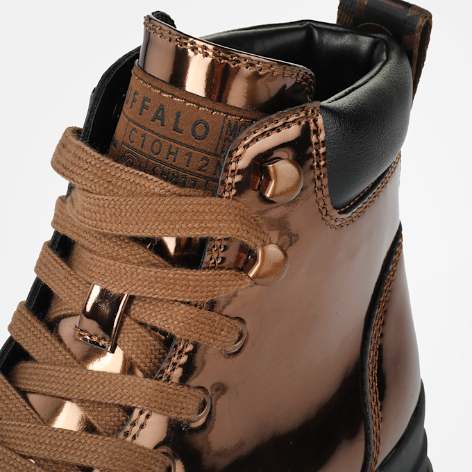 Buffalo Aspha Lace Up MID gold 93594 3