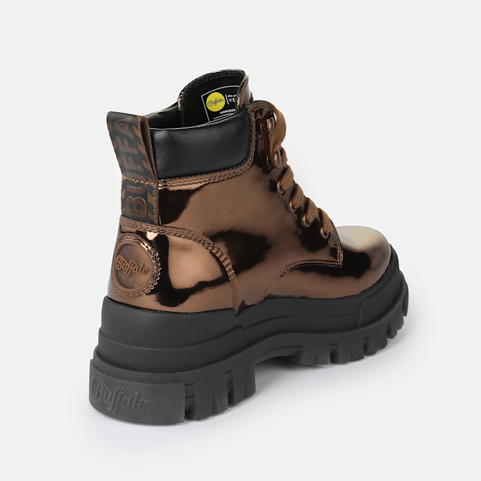 Buffalo Aspha Lace Up MID doré 93594 4