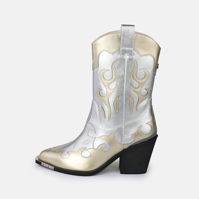 Buffalo West Bootie MID silber 93559 1