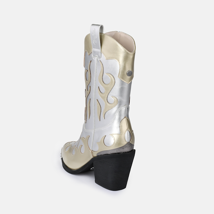 Buffalo West Bootie MID silber 93559 5