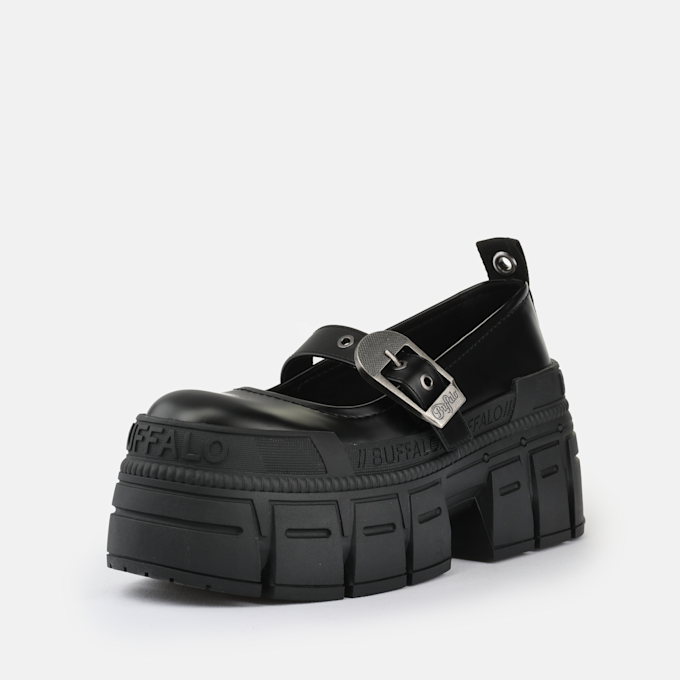 Buffalo Gospher Ballerina Buckle noir 93655 2