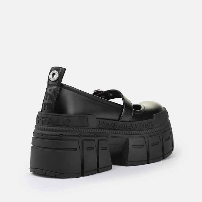 Buffalo Gospher Ballerina Buckle noir 93655 4