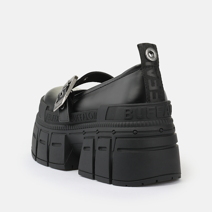 Buffalo Gospher Ballerina Buckle noir 93655 5