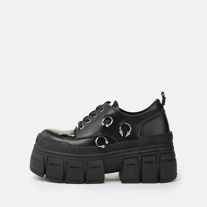Buffalo Gospher Lace Up Punk BS black 93562 1