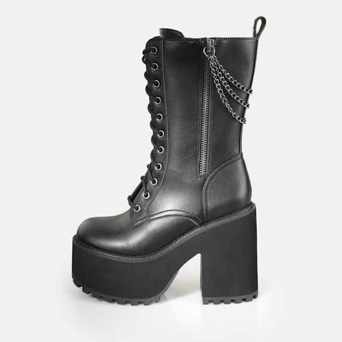 Buffalo Killah Lace Up HI Chain nero 92494 1
