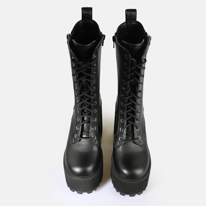 Buffalo Killah Lace Up HI Chain schwarz 92494 2