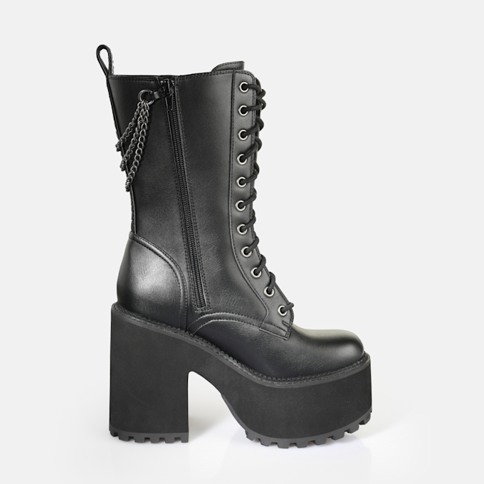 Buffalo Killah Lace Up HI Chain schwarz 92494 4