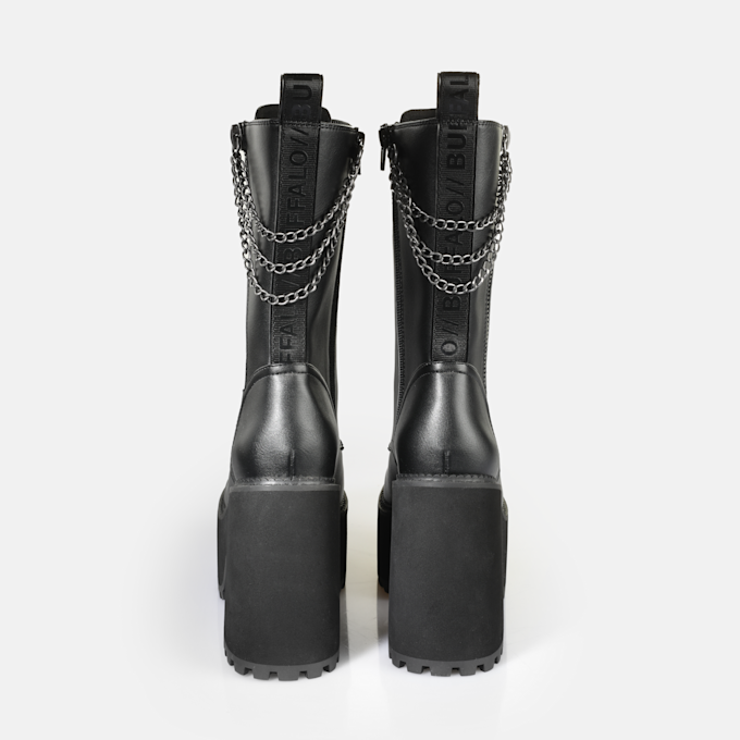 Buffalo Killah Lace Up HI Chain black 92494 5