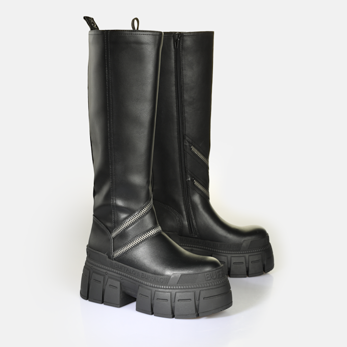 Buffalo Gospher Boot HI Zip nero 92506 3