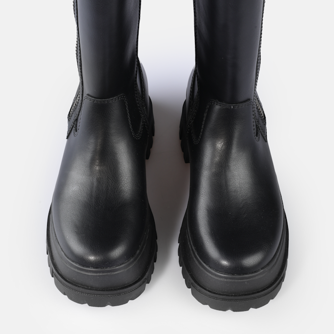 Buffalo Aspha Boot HI Zip schwarz 92514 2