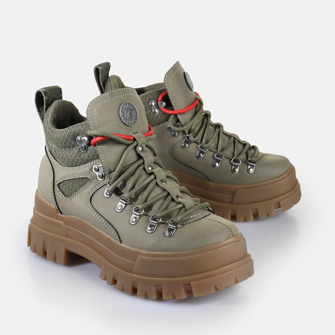 Buffalo Aspha Lace Up Hike vert 92512 3