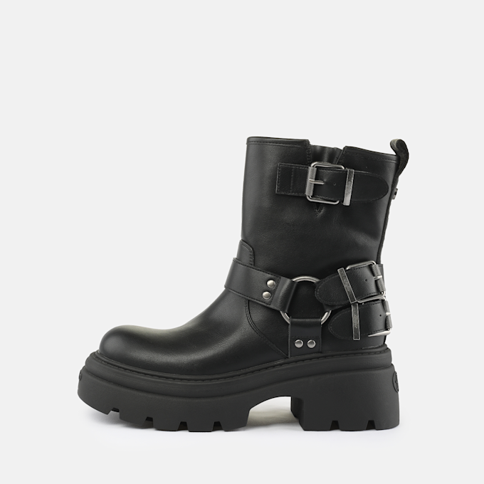 Buffalo Zaven Bootie Biker noir 93025 1