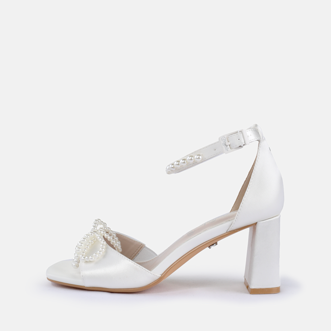 Buffalo Ashley Bow Pearl blanc 97349 1