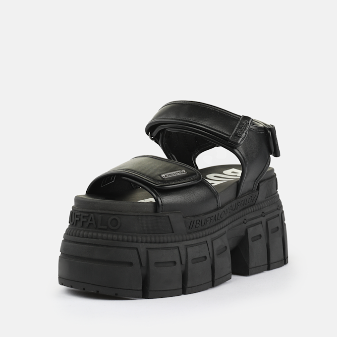 Buffalo Gospher Sandal VELC schwarz 97272 2