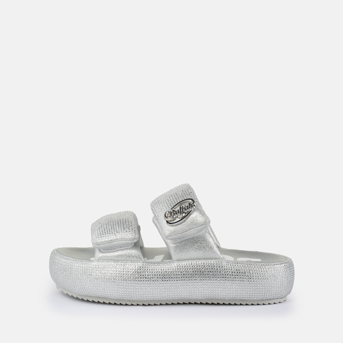Buffalo Ibiza Slide argent 97311 1