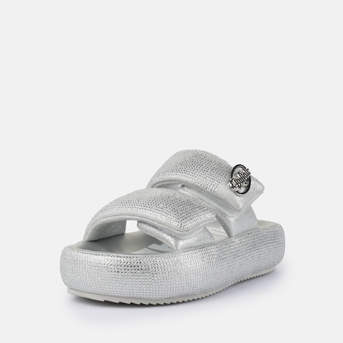 Buffalo Ibiza Slide argent 97311 2