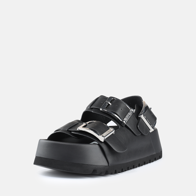 Buffalo Jane Athena Buckle nero 97284 2
