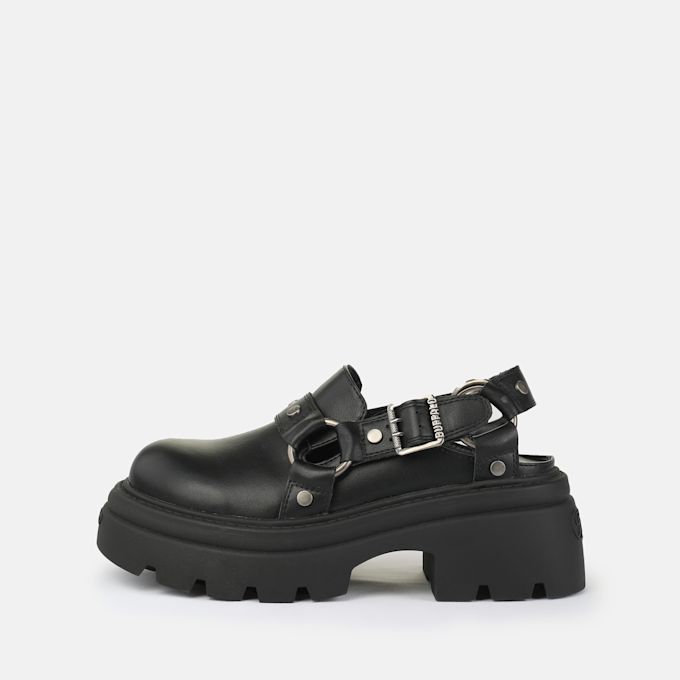 Buffalo Vega Clog Buckle noir 97302 1
