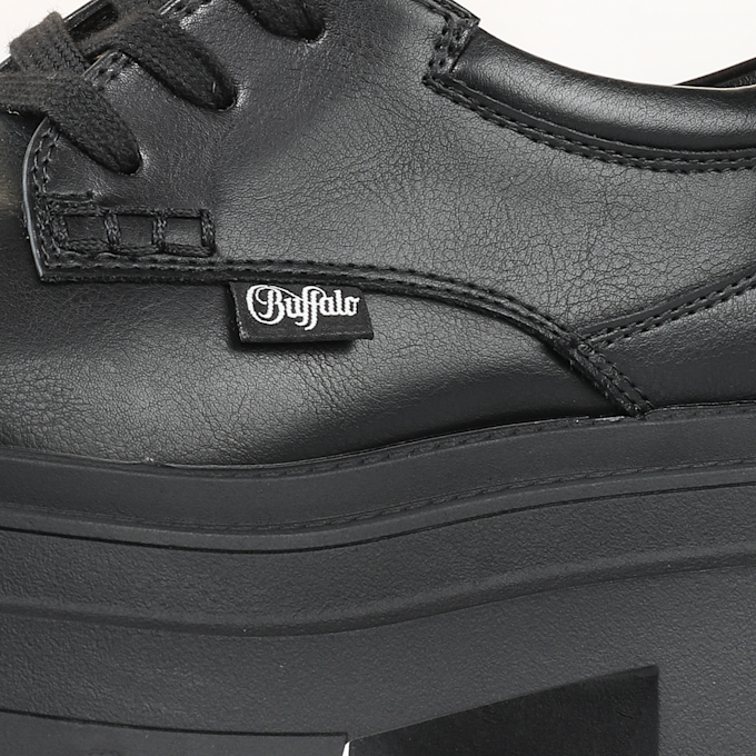 Buffalo Mars Lace Up Low black 102287 5