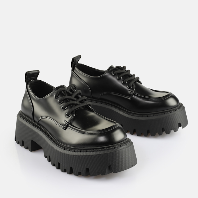Buffalo Aspen Lace Up Low nero 101897 2
