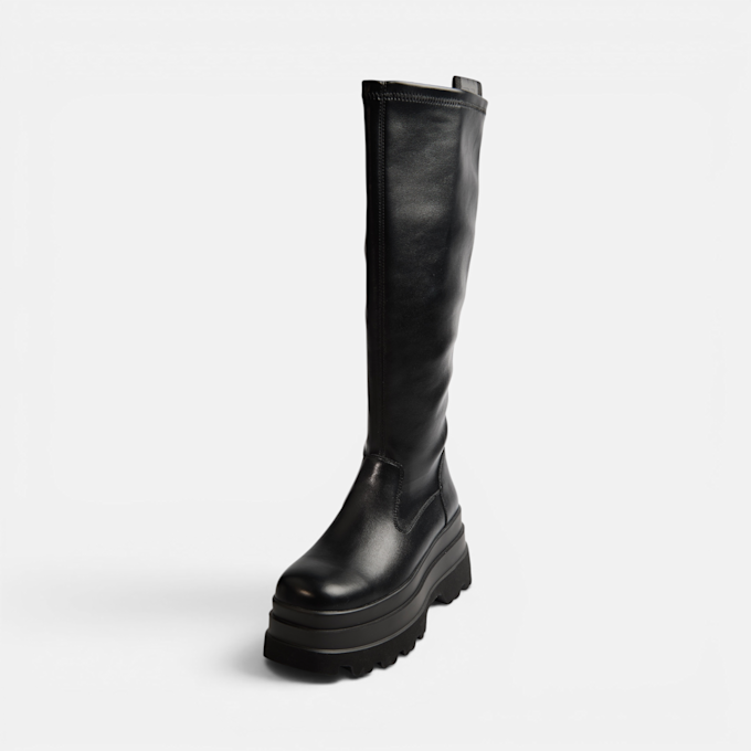 Buffalo JUPITER STRETCH HI - VEGAN NAPPA black 104580 2