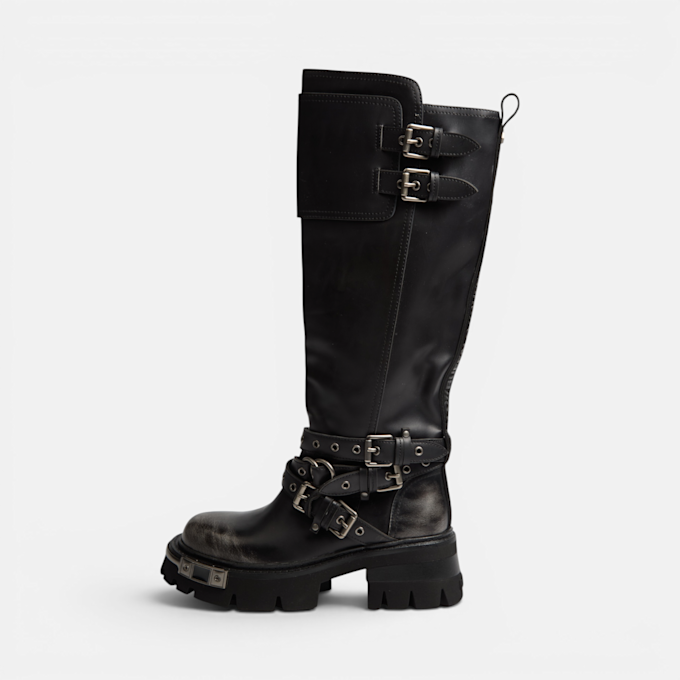 Buffalo SORAYA BIKER HI - VEGAN NAPPA Grau 104574 1