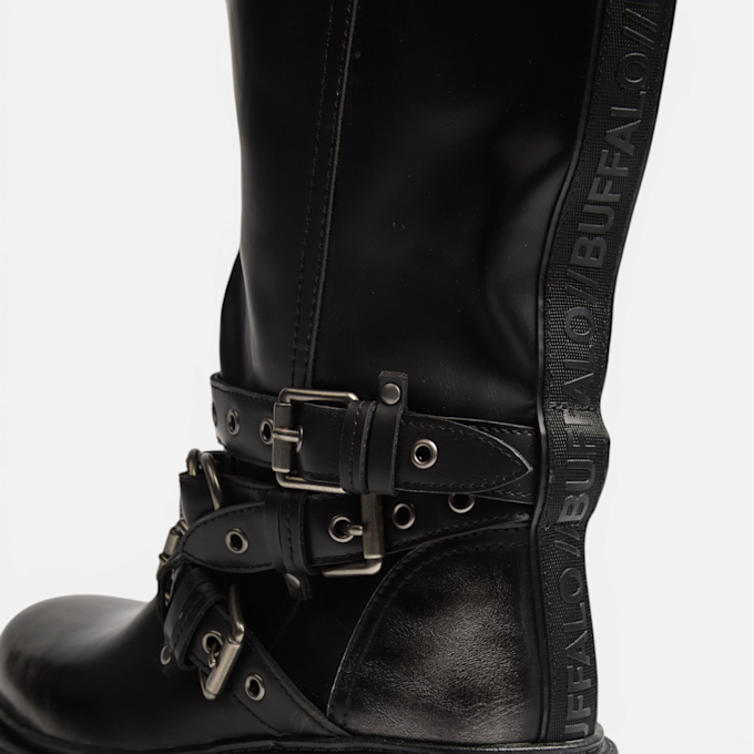 Buffalo SORAYA BIKER HI - VEGAN NAPPA Grau 104574 4