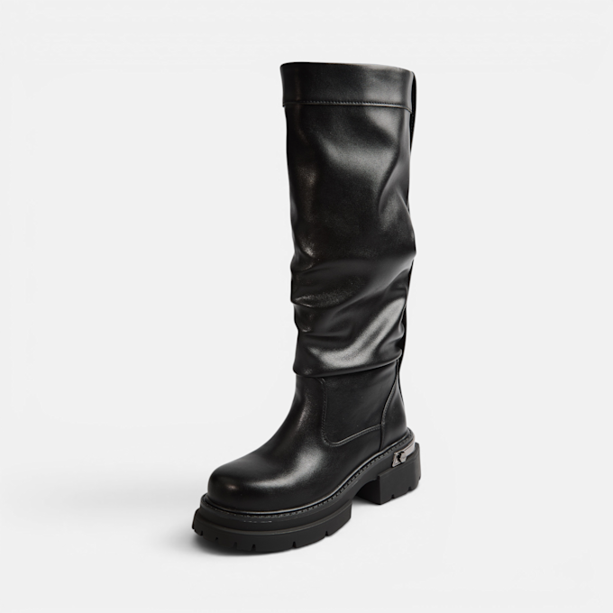Buffalo VANTA PULL ON HI - VEGAN NAPPA Schwarz 104578 2