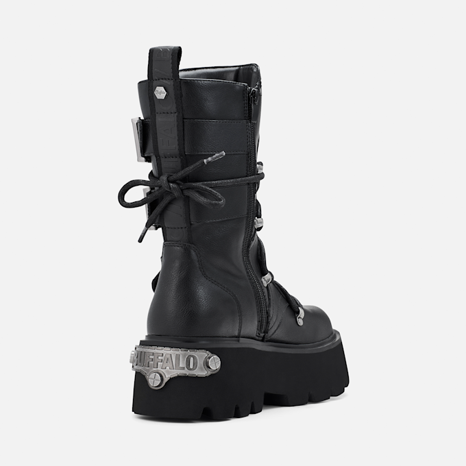 Buffalo BRAKE BIKER HI - VEGAN NAPPA schwarz 104581 3